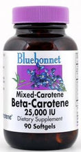 Load image into Gallery viewer, Bluebonnet Natural Beta-Carotene 25,000 IU 90 Softgels Front