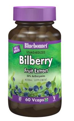 Bluebonnet Standardized Bilberry Fruit Extract 80mg 60 capsules