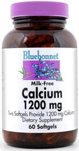 Load image into Gallery viewer, Bluebonnet Milk-Free Calcium 1200mg plus Vitamin D3 120 Softgels Front