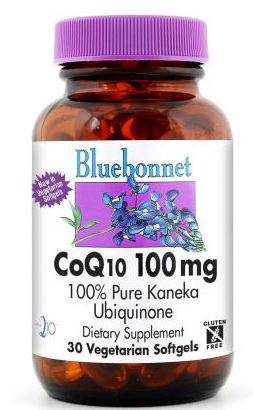 Bluebonnet CoQ10 100mg 90 softgels Front