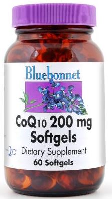 Bluebonnet CoQ10 200mg 60 softgels Front