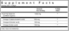 Bluebonnet Flax Seed Oil 1000mg 250 softgels Label