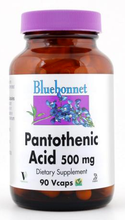 Load image into Gallery viewer, Bluebonnet Pantothenic Acid 500mg 