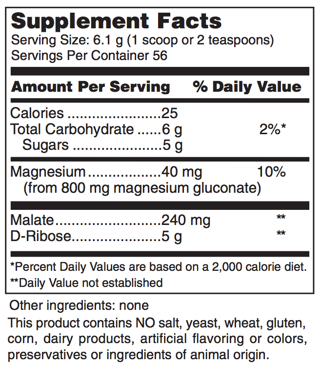 Douglas Laboratories Corvalen M Supplement Facts